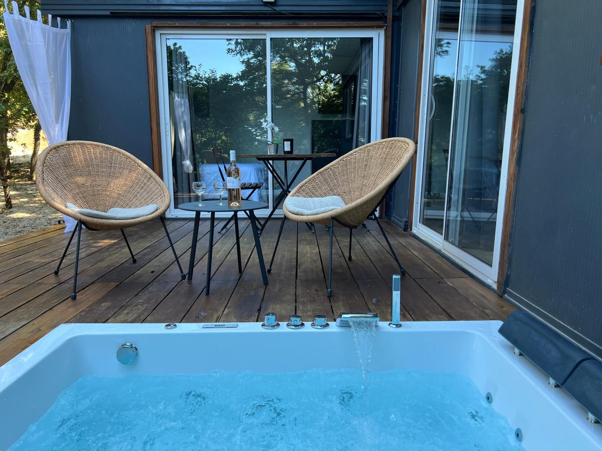 Superbe Cabane Jacuzzi Jardin Clim Wifi Parking ميرويْ المظهر الخارجي الصورة